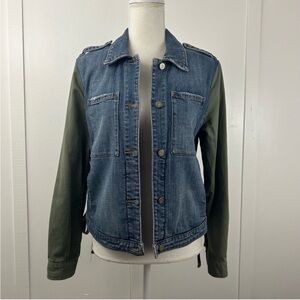 Pilcro and the letter press womens jacket jean size Small